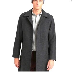 Banana Republic Men's Italian Melton Car Coat Medium